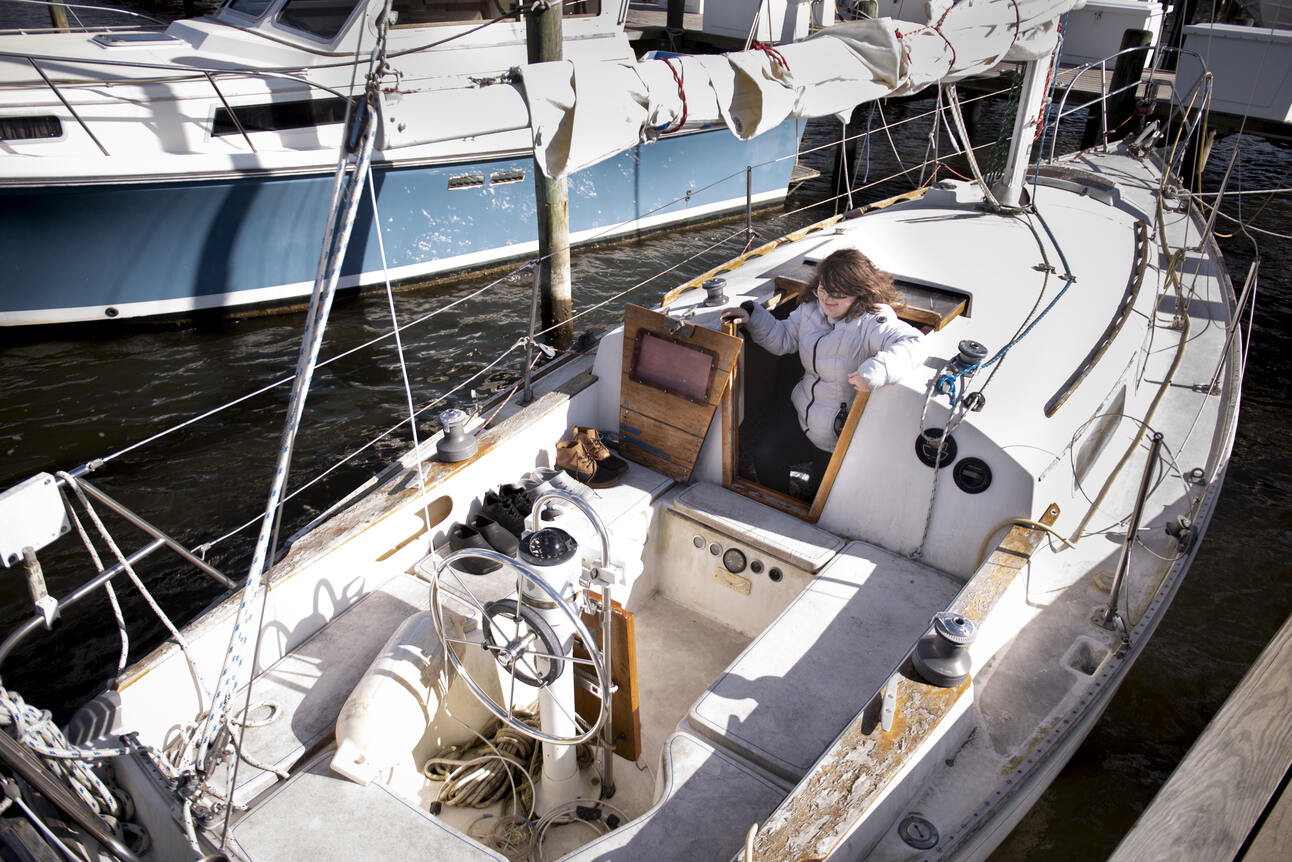 Living on the water while dreaming of teaching on land